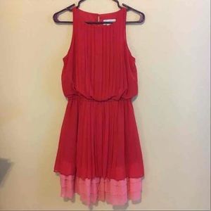 Jessica Simpson Pink Pleated Dress